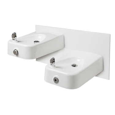 ADA Enameled Iron Wall Mount Touchless/Push Button Fountain